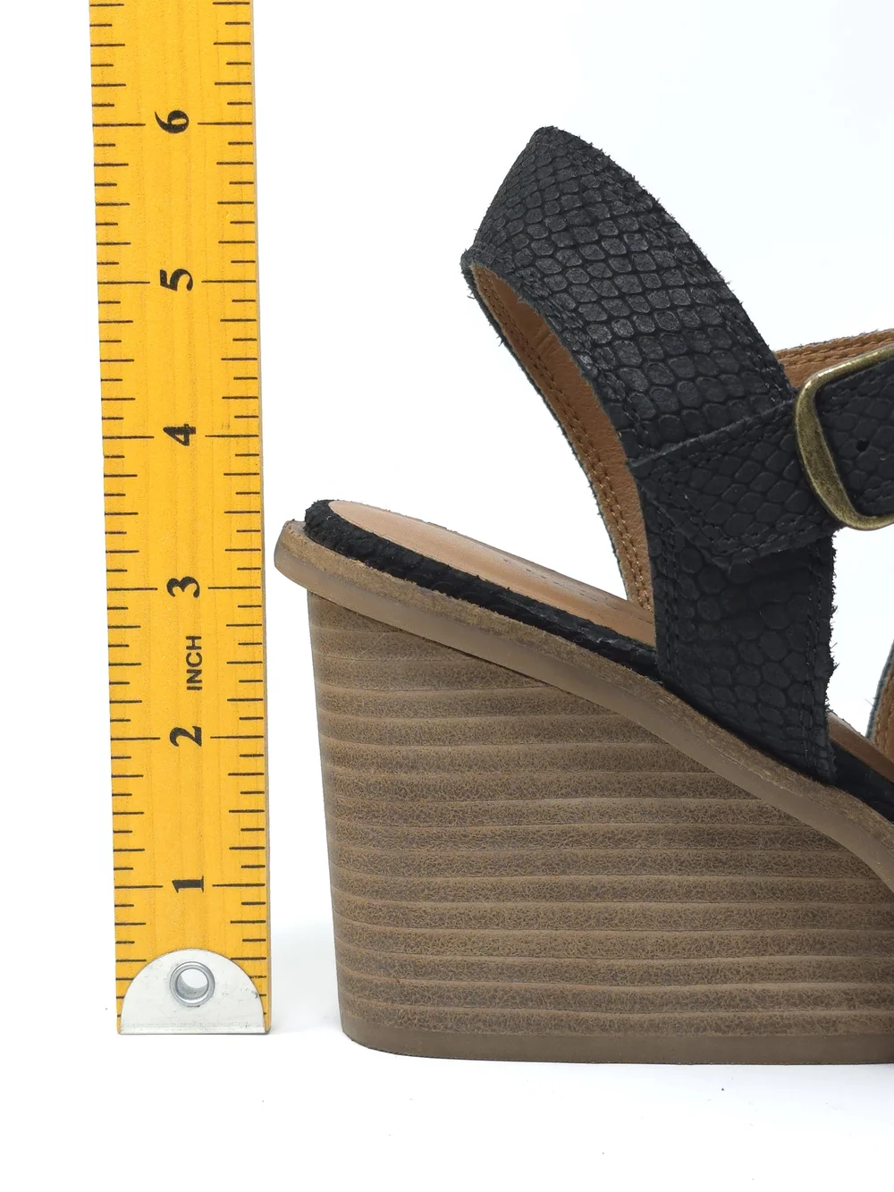 ✨ STUNNING Lucky Brand Labradite Stacked Wedge Sandals ✨